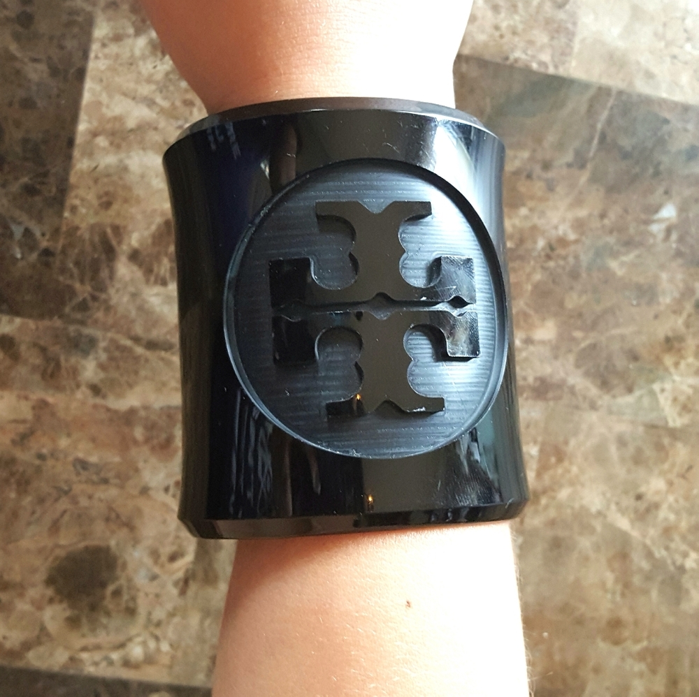 Black Tory Burch Resin Cuff
